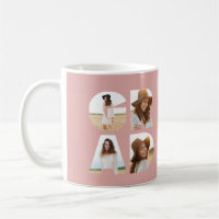 Graduation 4 photo moderne personnalisé rose girly