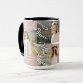 Mug Graduation Alors & Maintenant Grad Photo Collage G (Devant gauche)