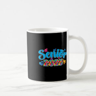 Mug Graduation Autistique Étudiant Senior 2025 Autism