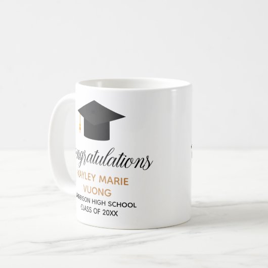 Mug Graduation Congratulations Class of 2023 Monogram (Devant gauche)
