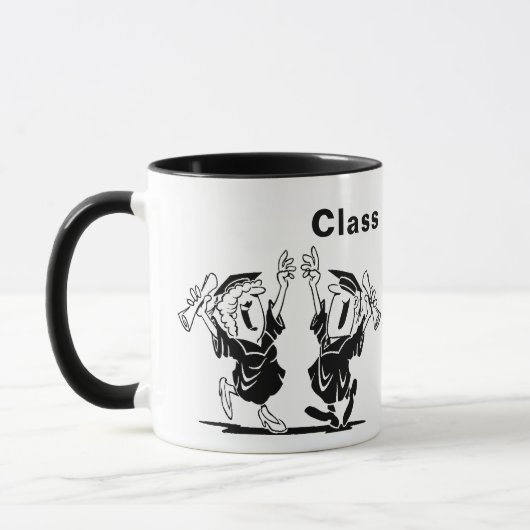 Mug Graduation Couple ou Amis Classe de 20XX (Gauche)