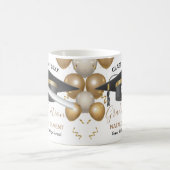 Mug Graduation de Casquette noir et or 2022 (Centre)