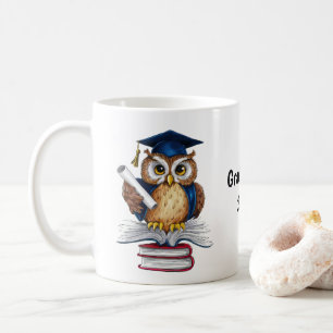 Mug Graduation de la chouette personnalisée