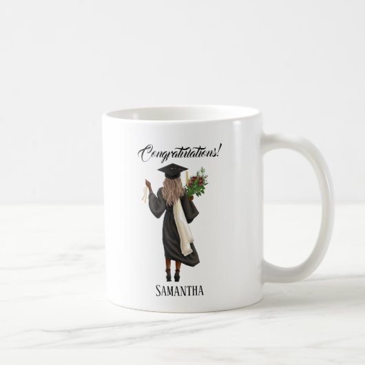 Mug Graduation de l'aquarelle personnalisée (10) (Droite)
