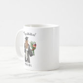 Mug Graduation de l'aquarelle personnalisée (13) (Devant gauche)