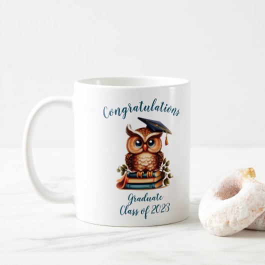 Mug Graduation de Wise Owl (Avec donut)