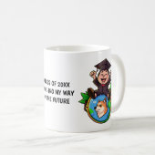 Mug Graduation Dogecoin personnalisée (Devant droit)