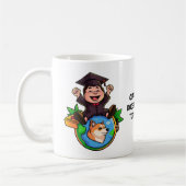 Mug Graduation Dogecoin personnalisée (Gauche)