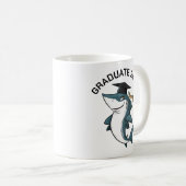Mug Graduation du requin personnalisée (Devant droit)