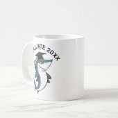 Mug Graduation du requin personnalisée (Devant gauche)