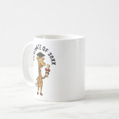 Mug Graduation Giraffe personnalisée (Devant gauche)