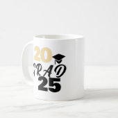 Mug Graduation Mug, Année, texte, Classe, Grad (Devant gauche)