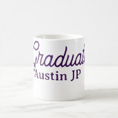 Mug Graduation name purple simple minimal stylish call (Centre)