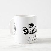 Mug Graduation personnalisée moderne (Devant gauche)