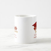 Mug Graduation personnalisée Rouge & Or 20XX (Centre)