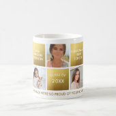 Mug Graduation Photo Collage Gold Classe de 20XX Custo (Centre)