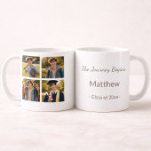 Mug Graduation Photo Collage with Custom Text Memory