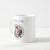 Mug Graduation Photo Grad Casquette de classe Année Gr (Devant gauche)
