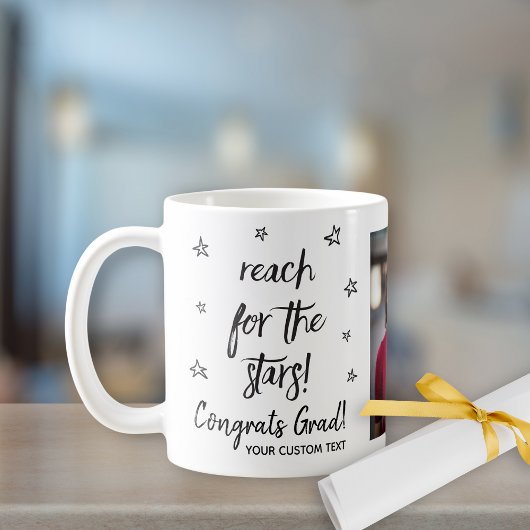 Mug Graduation Reach For The Stars Custom Grad Photo