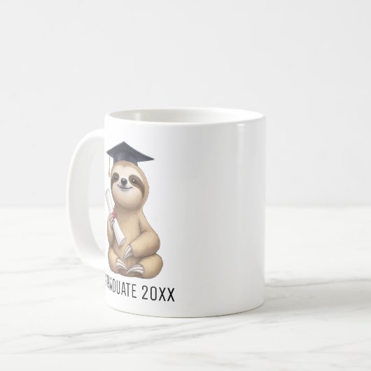 Mug Graduation Sloth (Devant gauche)