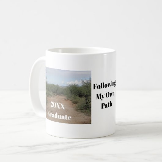 Mug Graduation Suivre son propre chemin Desert Trail G (Devant gauche)