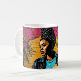 Mug GRAFFITI ART BLACK WOMEN 05