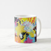 Mug Graffiti brillant psychédélique sans couture motif (Devant droit)