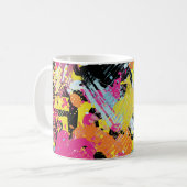 Mug Graffiti brillant psychédélique sans couture motif (Devant gauche)