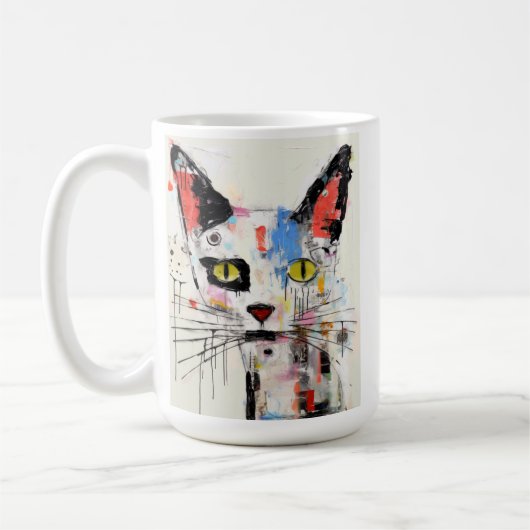 Mug Graffiti Cat Urban Cool Feline (Gauche)