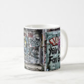 Mug Graffiti Cool Moderne Urbain Grunge Art (Devant droit)
