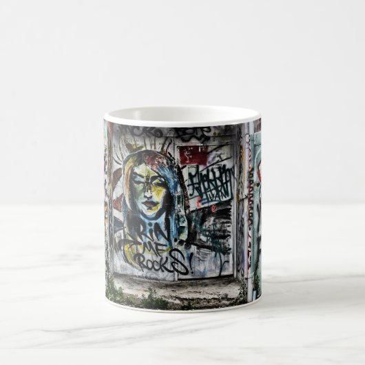 Mug Graffiti Cool Moderne Urbain Grunge Art (Centre)