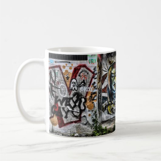 Mug Graffiti Cool Moderne Urbain Grunge Art (Gauche)