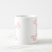 Mug Graffiti crâne et os croisés mignon (Centre)