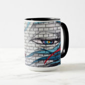 Mug Graffiti de fille asiatique (Devant droit)