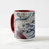 Mug Graffiti de fille asiatique (Devant gauche)