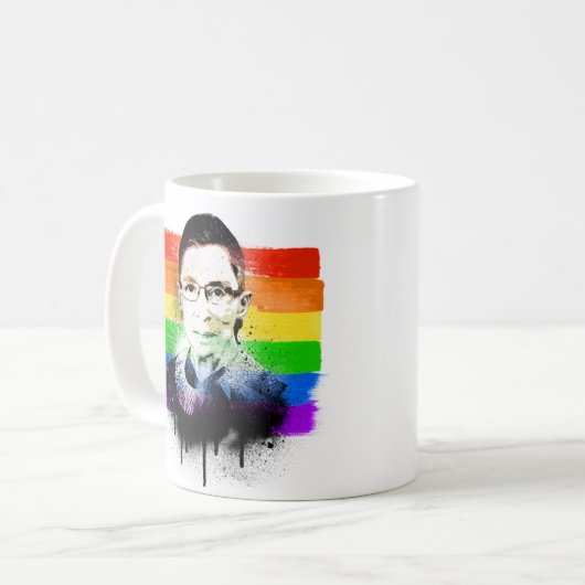 Mug Graffiti de la fierté RBG (Devant gauche)