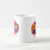 Mug Graffiti de Phoenix Neon - Musique d'art de rue Re (Centre)
