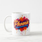 Mug Graffiti de Phoenix Neon - Musique d'art de rue Re (Gauche)