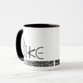 Mug Graffiti de Pièces de Vélo avec Pneus (Devant gauche)