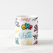 Mug graffiti de rue Abstrait lettrage éléments avec g (Centre)
