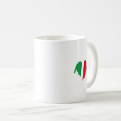 Mug Graffiti italien pulvérisé Graphique de coeur (Devant droit)