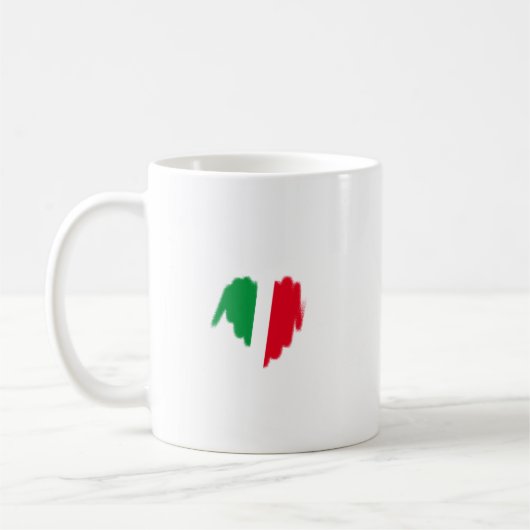 Mug Graffiti italien pulvérisé Graphique de coeur (Gauche)