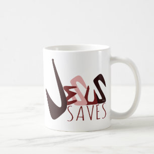 Mug GRAFFITI JÉSUS ÉPARGNE en rouge