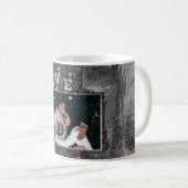 Mug Graffiti Love Grunge | Simple Faux Crystal Photo (Devant droit)