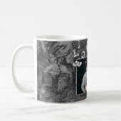Mug Graffiti Love Grunge | Simple Faux Crystal Photo (Gauche)