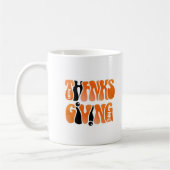 Mug Graffiti moderne Thanksgiving automne blanc (Gauche)