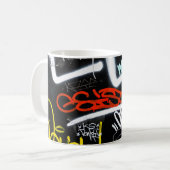 Mug Graffiti noir et multicolore (Devant gauche)