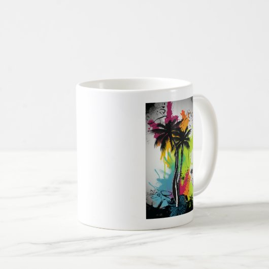 Mug Graffiti Palm Tree (Devant droit)