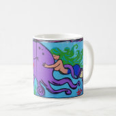 Mug Graffiti rose octopus (Devant droit)