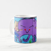 Mug Graffiti rose octopus (Devant gauche)